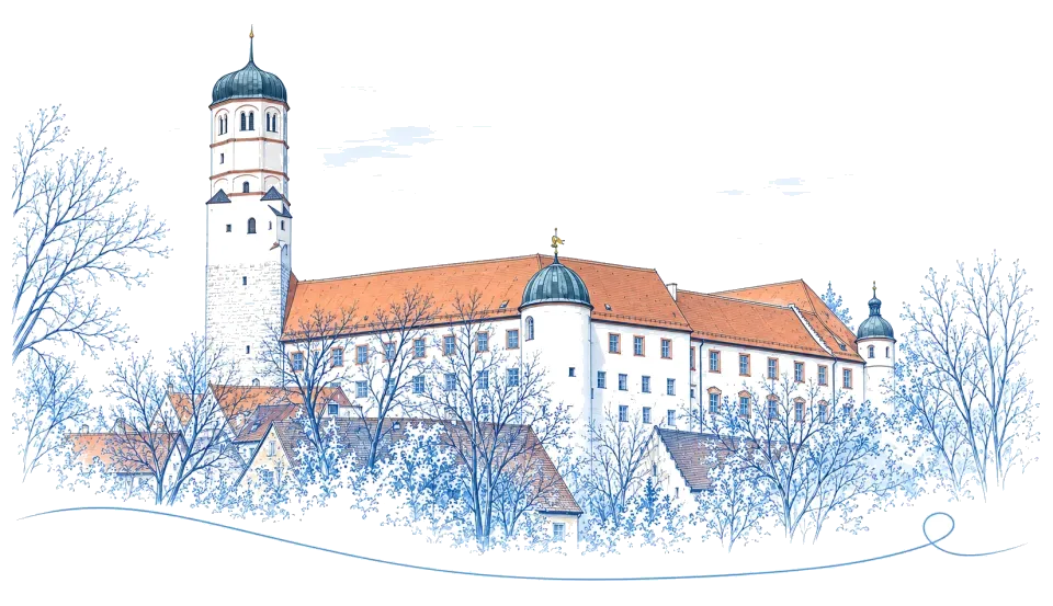Illustration: Schloss Dillingen an der Donau