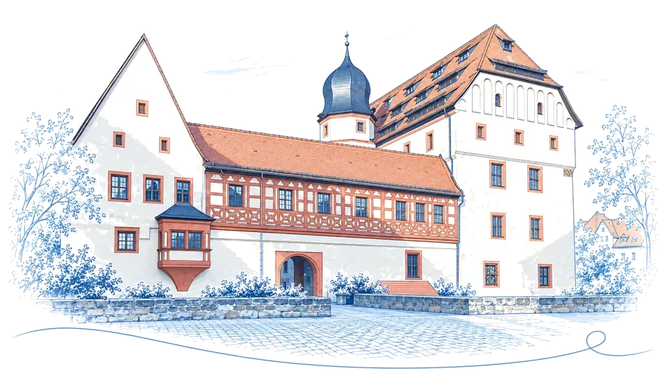 Illustration: Kaiserpfalz in Forchheim