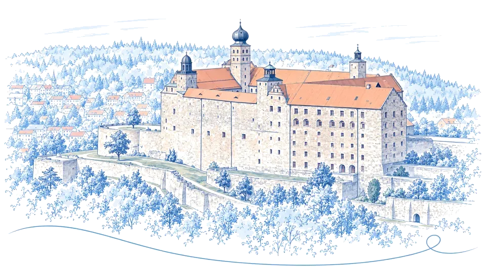 Illustration: Plassenburg in Kulmbach
