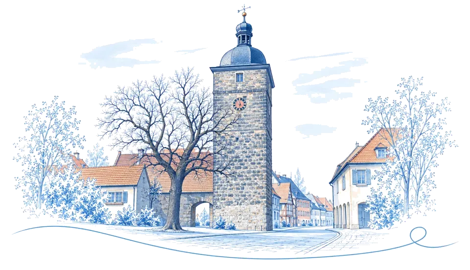 Illustration: Oberer Torturm in Lichtenfels