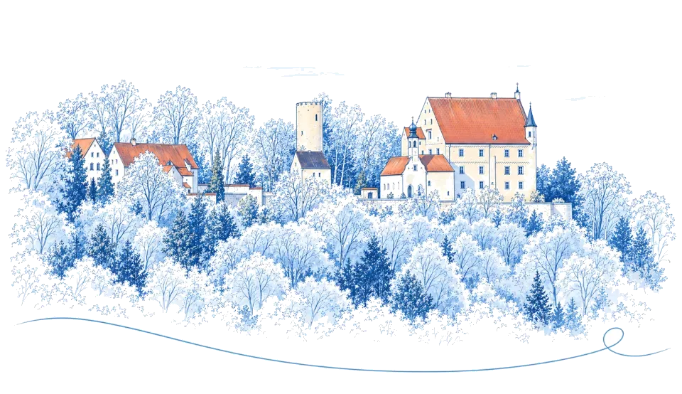 Illustration: Mindelburg in Mindelheim