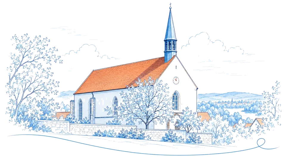 Illustration: Klosterkirche auf dem Adlersberg bei Pettendorf
