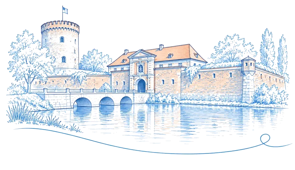 Illustration: Zitadelle Spandau mit Juliusturm