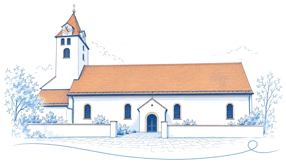 Illustration: Pfarrkirche Mariä Verkündigung in Tegernheim