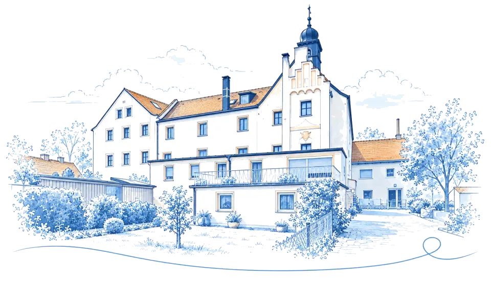 Illustration: Schloss Weichs in Regensburg
