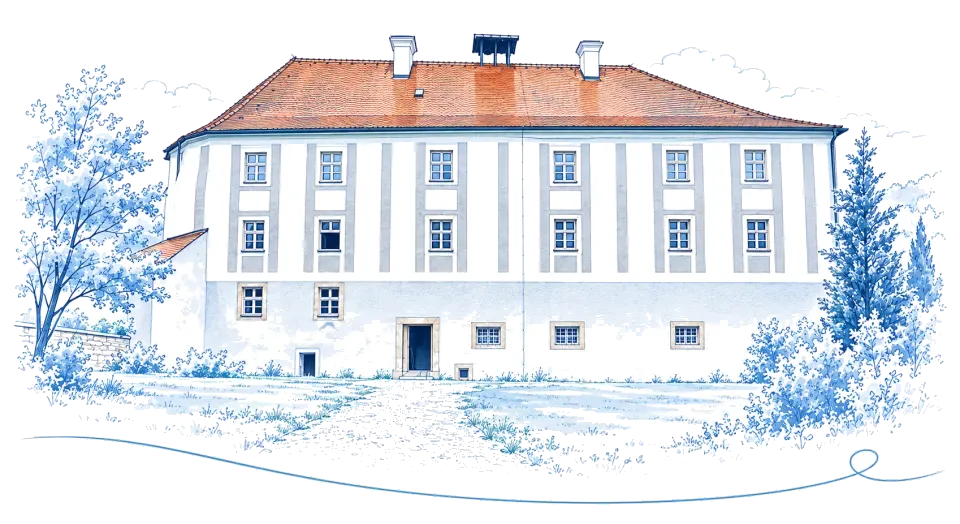 Illustration: Schloss Schönberg in Wenzenbach