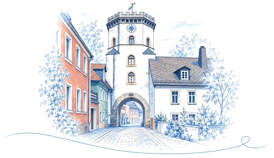 Illustration: Koppetentor in Wunsiedel